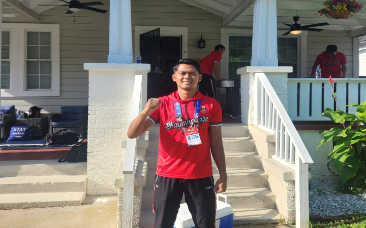 Anggota Satlantas Polres Tulungagung,  Bripda Harsanda Arjuna Alhamda, kini sedang bertanding di World Police and Fire Games 2025 di Alabama, Amerika Serikat.