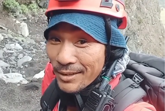 Agam Rinjani, porter asal Sembalun, Lombok Timur, yang viral usai aksi evakuasi pendaki asal Brazil, Juliana Marins di Gunung Rinjani.