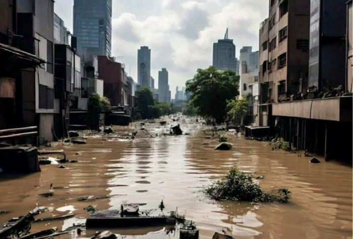 Banjir merendam kawasan permukiman dan pertokoan di Jakarta pada Senin (7/7/2025) pagi. BPBD DKI Jakarta mencatat 109 RT terdampak banjir akibat curah hujan tinggi dan luapan sungai sejak akhir pekan.
