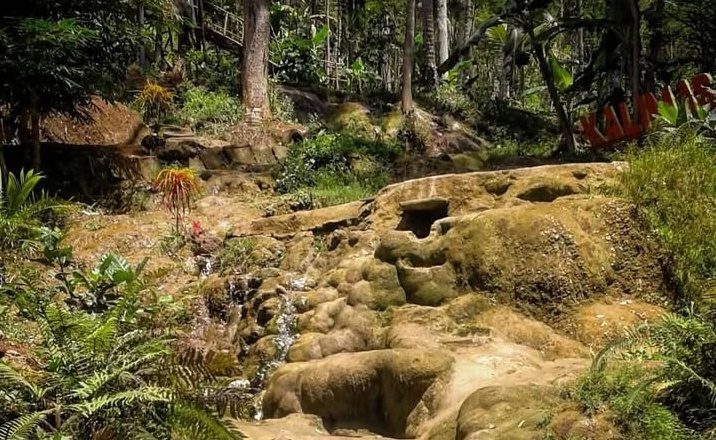 Air Terjun Kalimas, dikenal juga sebagai Kali Mas di Desa Sebalor, Kecamatan Bandung, Tulungagung, adalah destinasi alam tersembunyi dengan panorama memukau