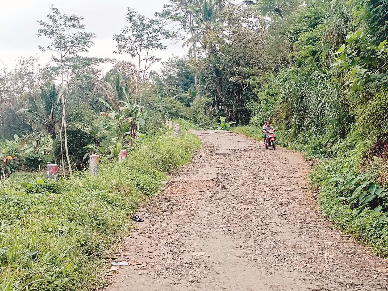 Kondisi kerusakan parah di kawasan SDN Tegalasri 2, Kecamatan Wlingi, Blitar, pada Minggu (6/7/2025).
