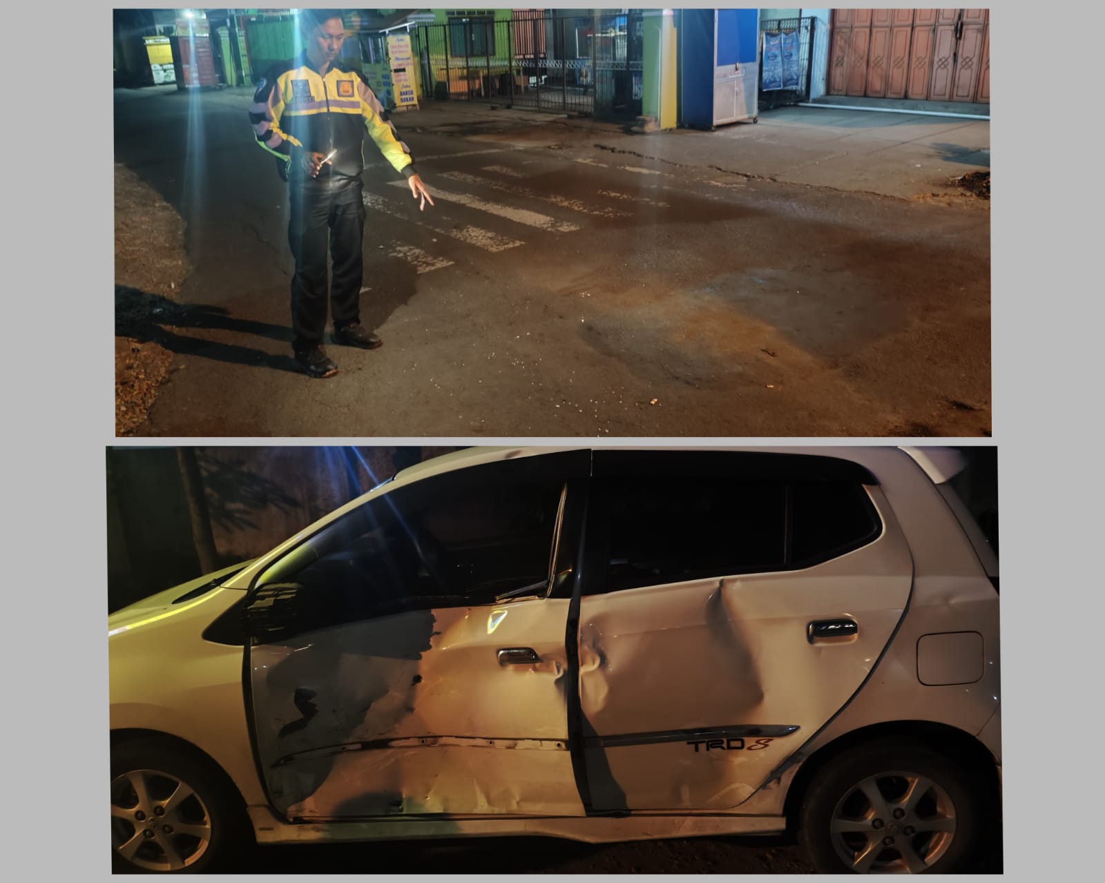 Kecelakaan lalu lintas terjadi di jalan umum masuk Desa Bendo, Kecamatan Gondang, Kabupaten Tulungagung, pada Kamis malam (10/7/2025) sekitar pukul 22.30 WIB.