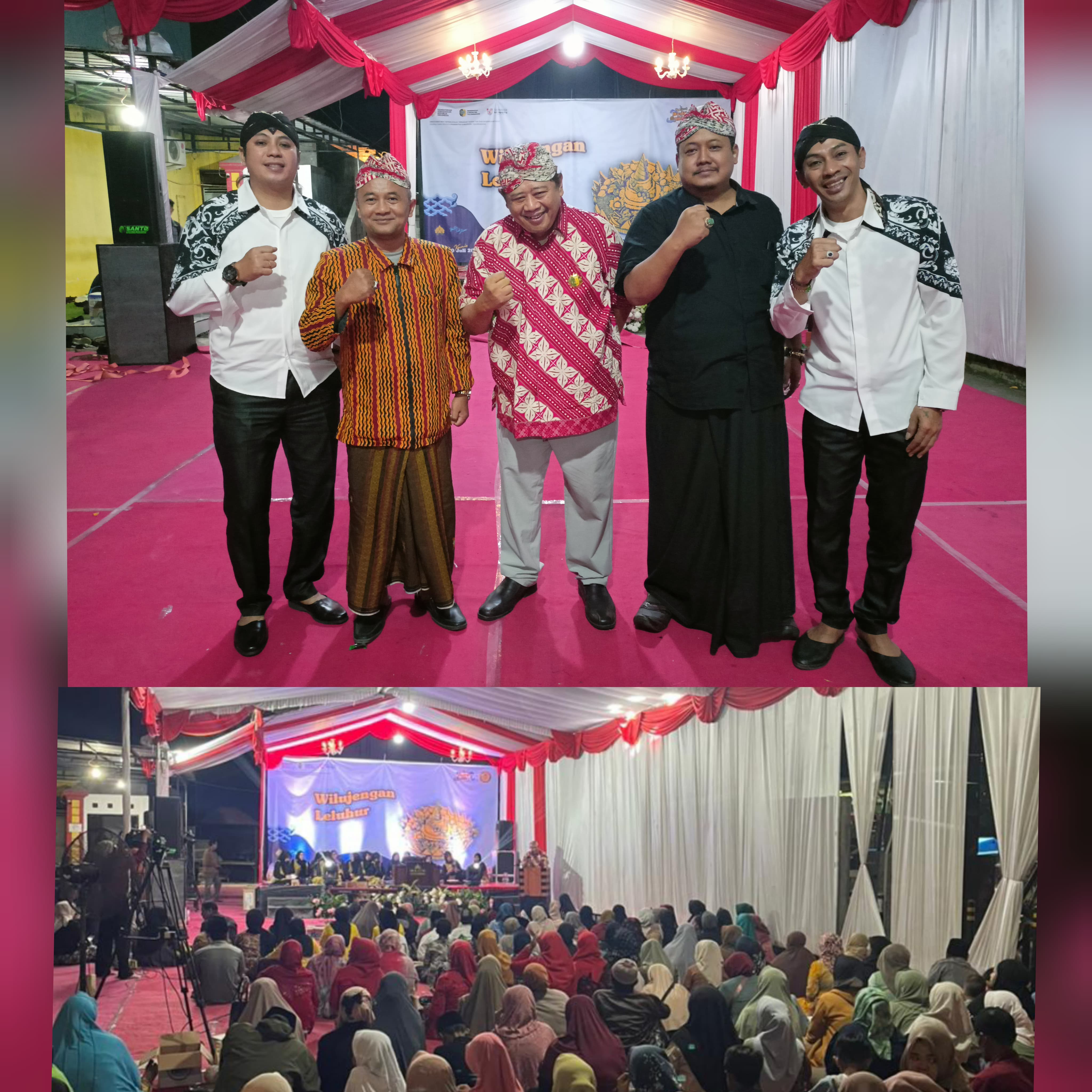 Andi Bayou, M Ali Sodik, dan keluarga besar Yayasan Sentono Dalem Perdikan Majan menggelar ilujengan leluhur.