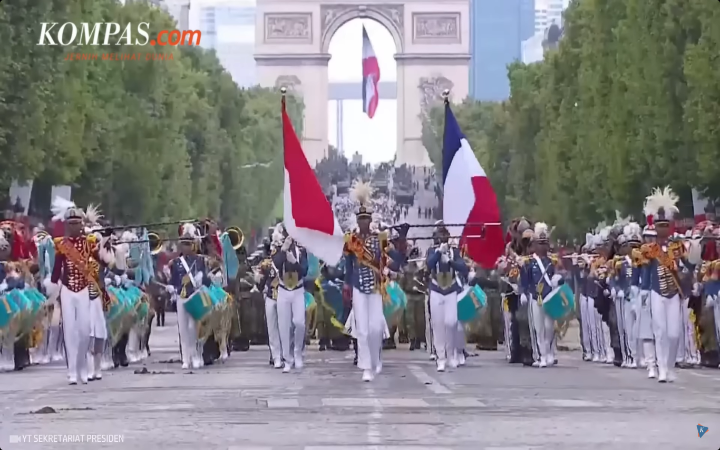TNI di parade prancis bastille day 2025