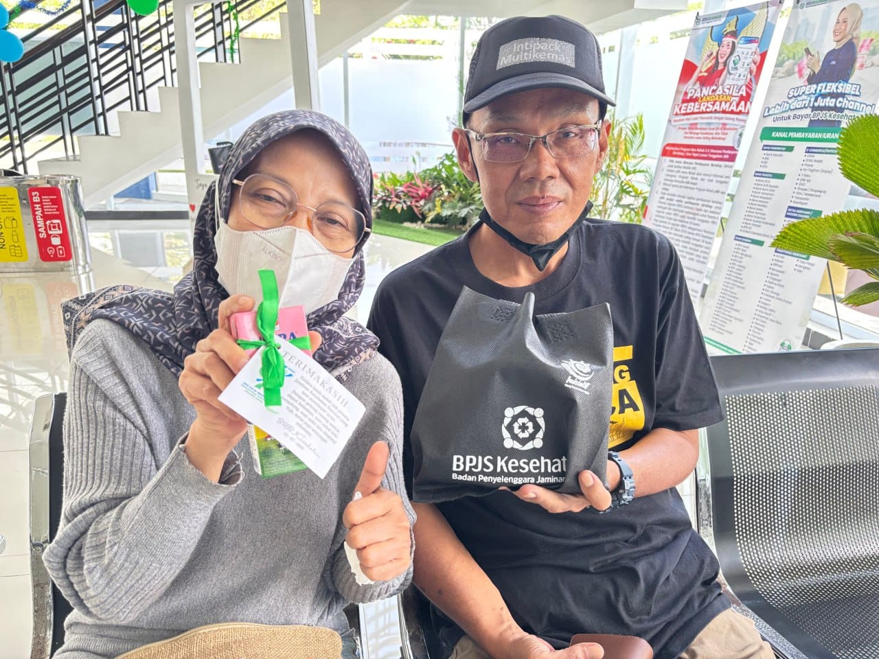 Salah satu peserta JKN yang memanfaatkan layanan JKN untuk kasus kecelakaan lalu lintas .