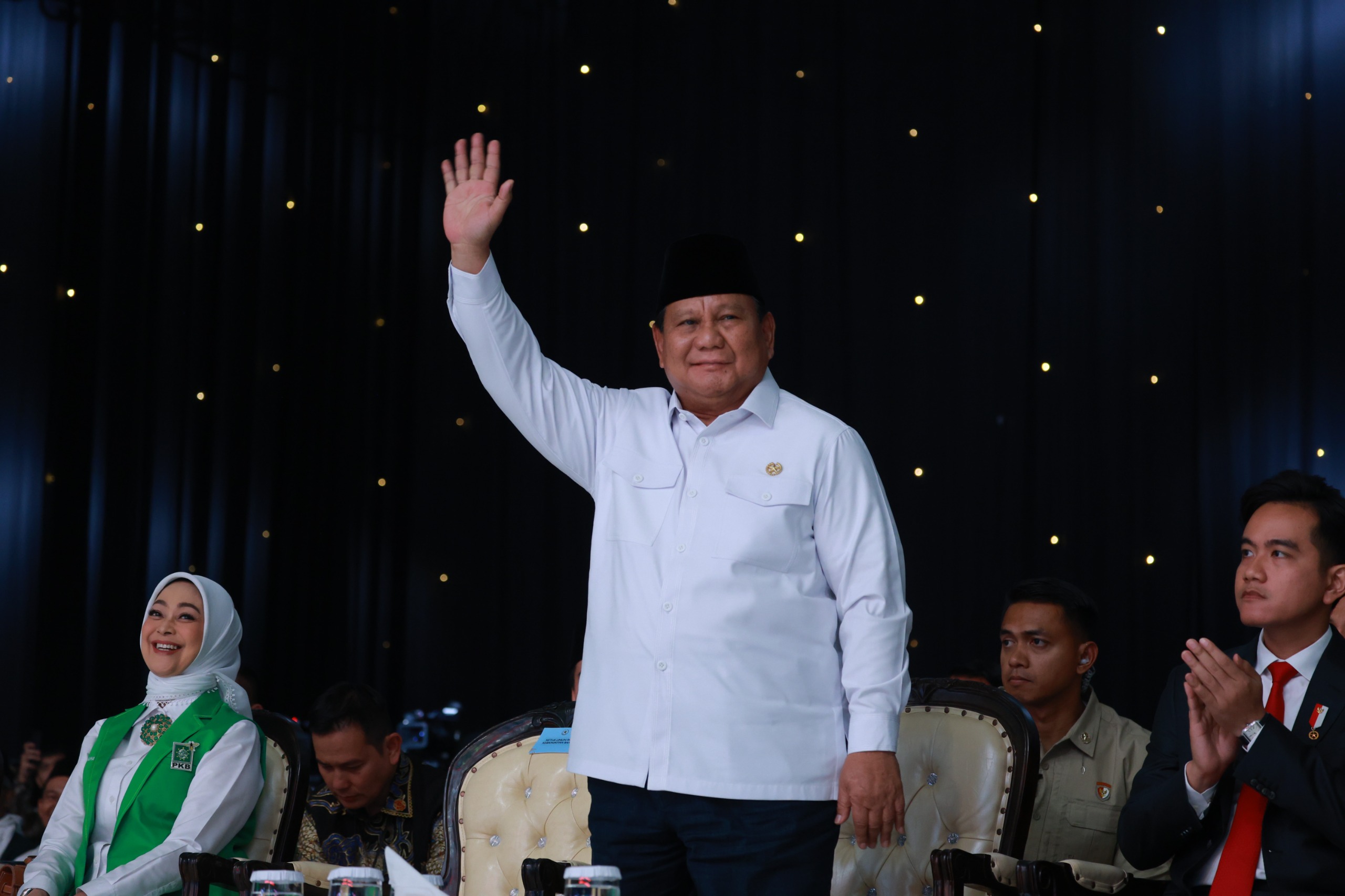 Presiden Prabowo hadiri acara Hari Lahir ke-27 Partai Kebangkitan Bangsa (PKB), Rabu (23/7/2025) malam.