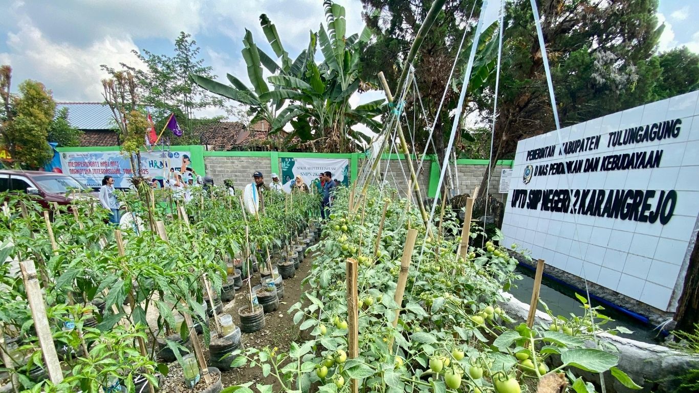 Program Sekolah Peduli Inflasi (SPI) di Tulungagung memasuki hari ketiga penjurian tahap kedua bulan Juli yang dilaksanakan serentak di tujuh sekolah peserta, pada Kamis (24/7/2025).