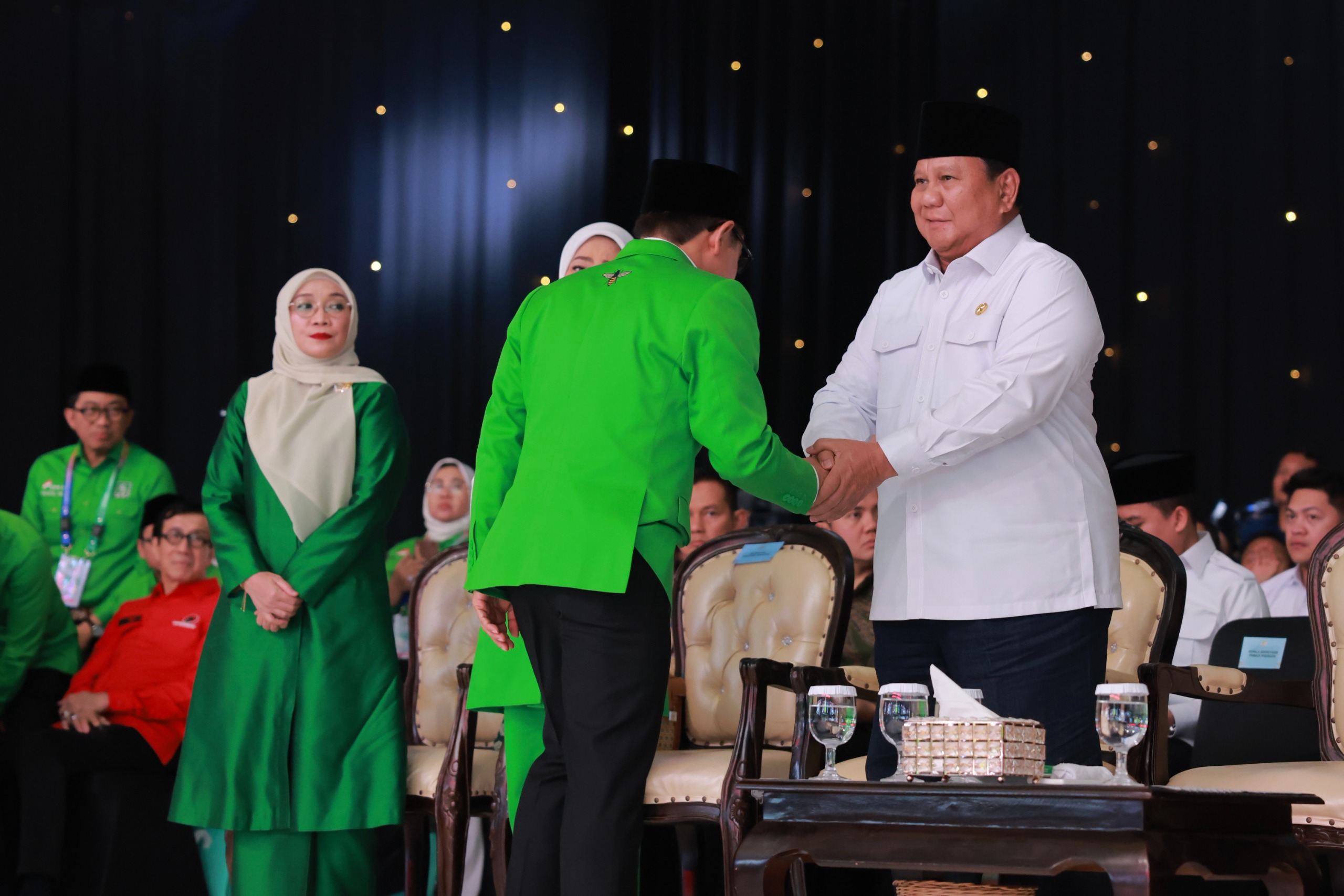 Presiden Prabowo hadiri Hari Lahir ke-27 Partai Kebangkitan Bangsa (PKB), di Jakarta Convention Center, pada Rabu (23/7/2025) malam.