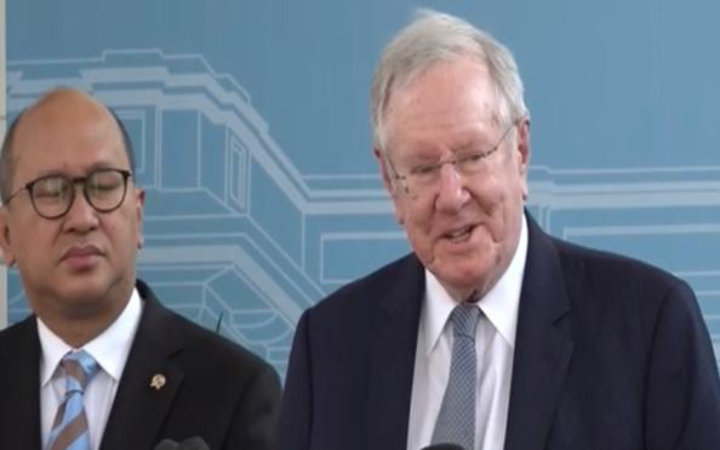 Presiden Prabowo Subianto menerima kedatangan Chairman and Editor in Chief Forbes Malcolm Stevenson Jr atau yang dikenal Steve Forbes di Istana Negara, Rabu (23/7/2025).