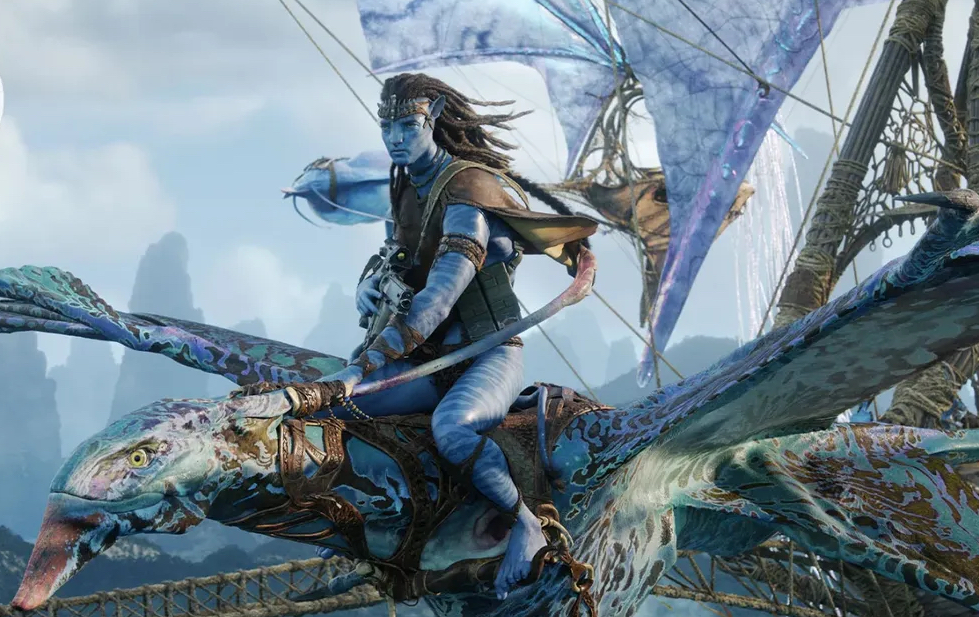 Salah satu adegan pertempuran dalam trailer Avatar: Fire and Ash yang memperlihatkan Jake Sully.