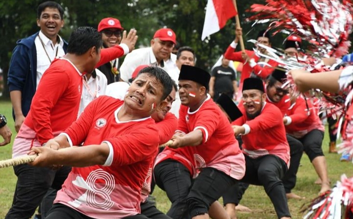 Suasana lomba 17 Agustus mulai terasa di kampung jelang HUT RI ke 80.