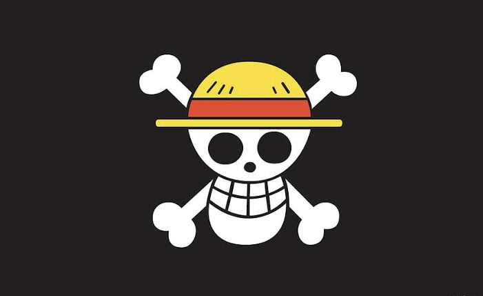 Karakter bajak laut tengkorak yang mengenakan topi jerami dari anime One Piece dikenal sebagai simbol perlawanan.