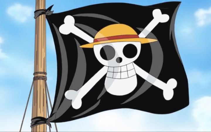 Bendera bajak laut di dunia nyata sering diasosiasikan dengan simbol tengkorak dan tulang bersilang tapi di dunia anime One Piece, setiap kru bajak laut punya bendera  unik dan mencerminkan identitas
