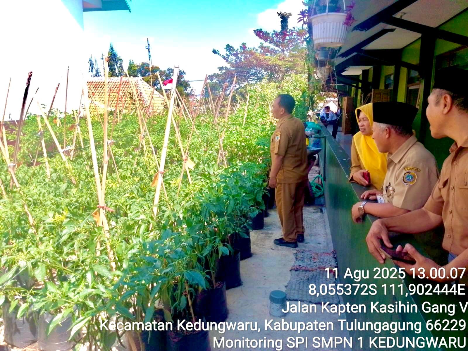 Monitoring SPI di SMPN 1 Kedungwaru.