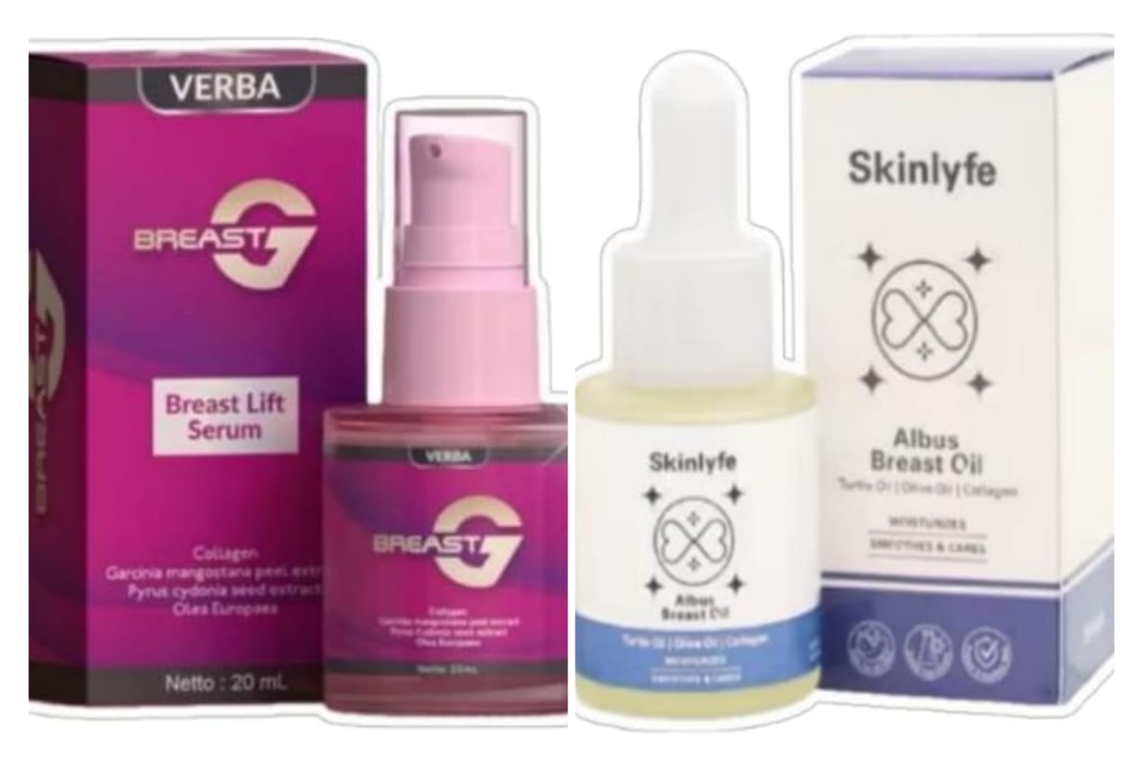 Dua jenis kosmetik yang ditarik BPOM dari peredaran. (BPOM)