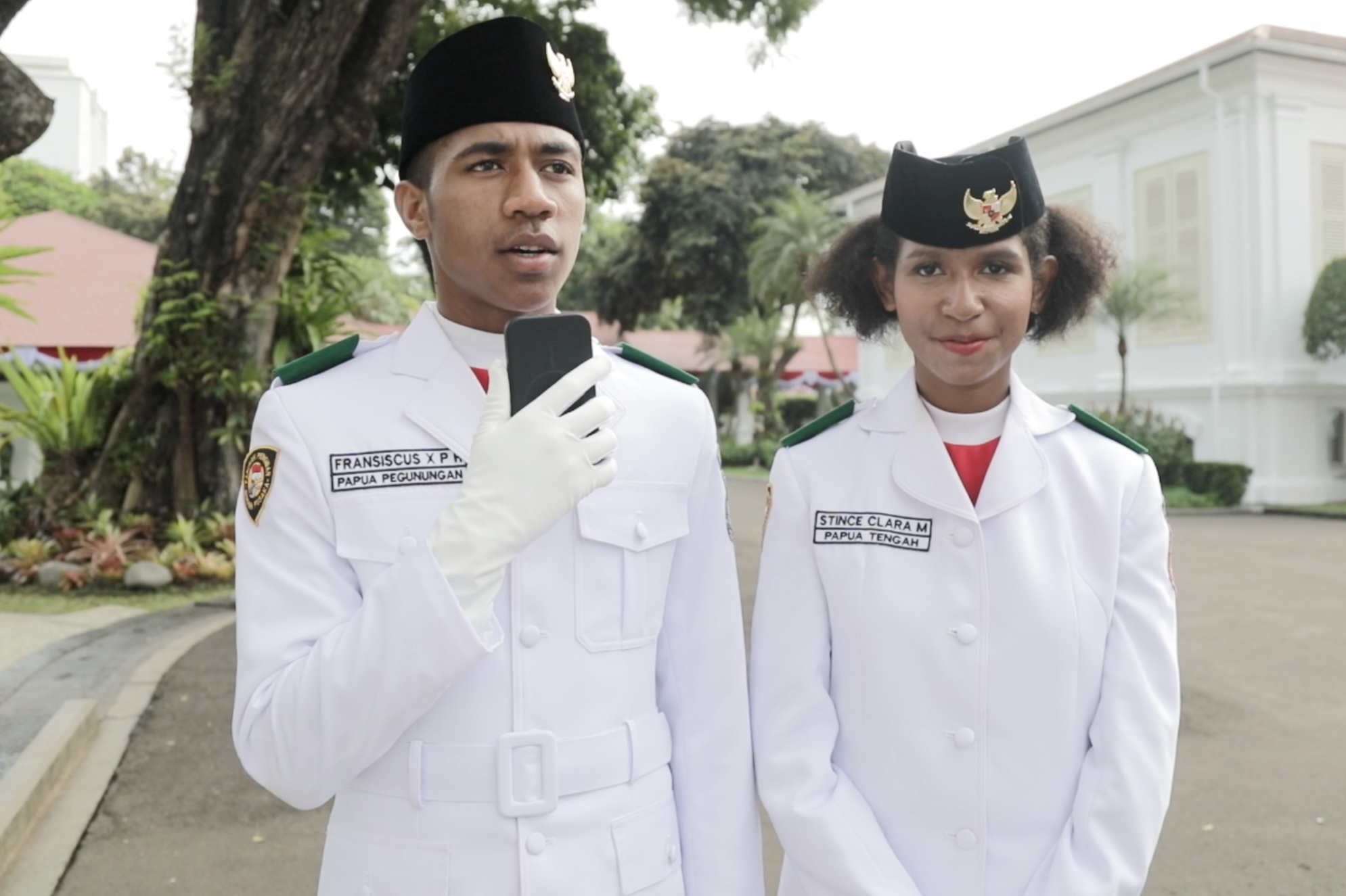 Dua pelajar asal Papua merasa bangga menjadi bagian paskibraka pada HUT ke-80 Kemerdekaan RI tahun ini.