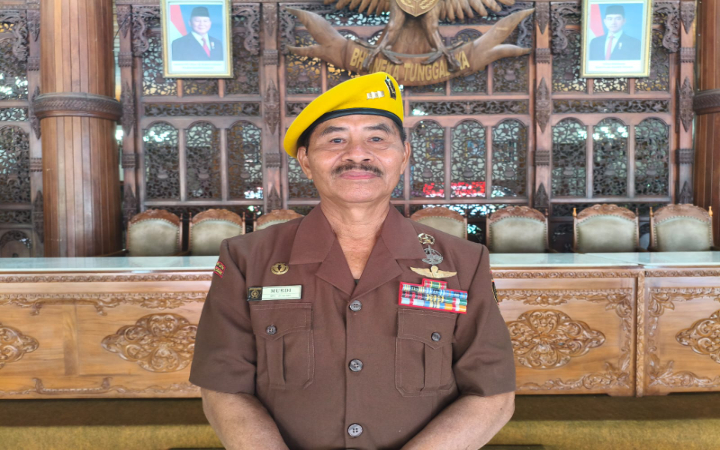 Ketua DPC LVRI Tulungagung Kapten (Purn) Murdi