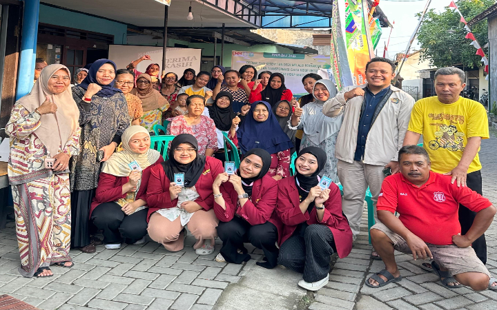 Program PMM mahasiswa semester 4 Program Studi Kedokteran UMM, laksanakan kegiatan pemeriksaan GCU gratis, di Desa Beji, Kecamatan Boyolangu, Kabupaten Tulungagung.