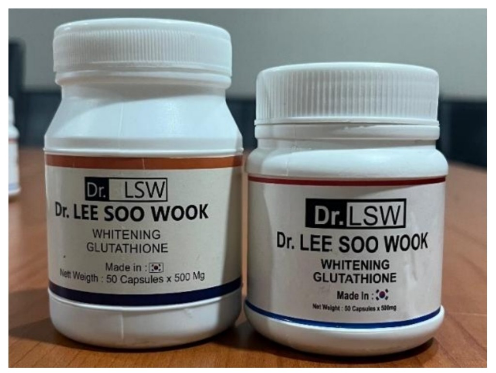 BPOM menemukan peredaraan produk whitening Dr LSW yang diduga ilegal. (BPOM)