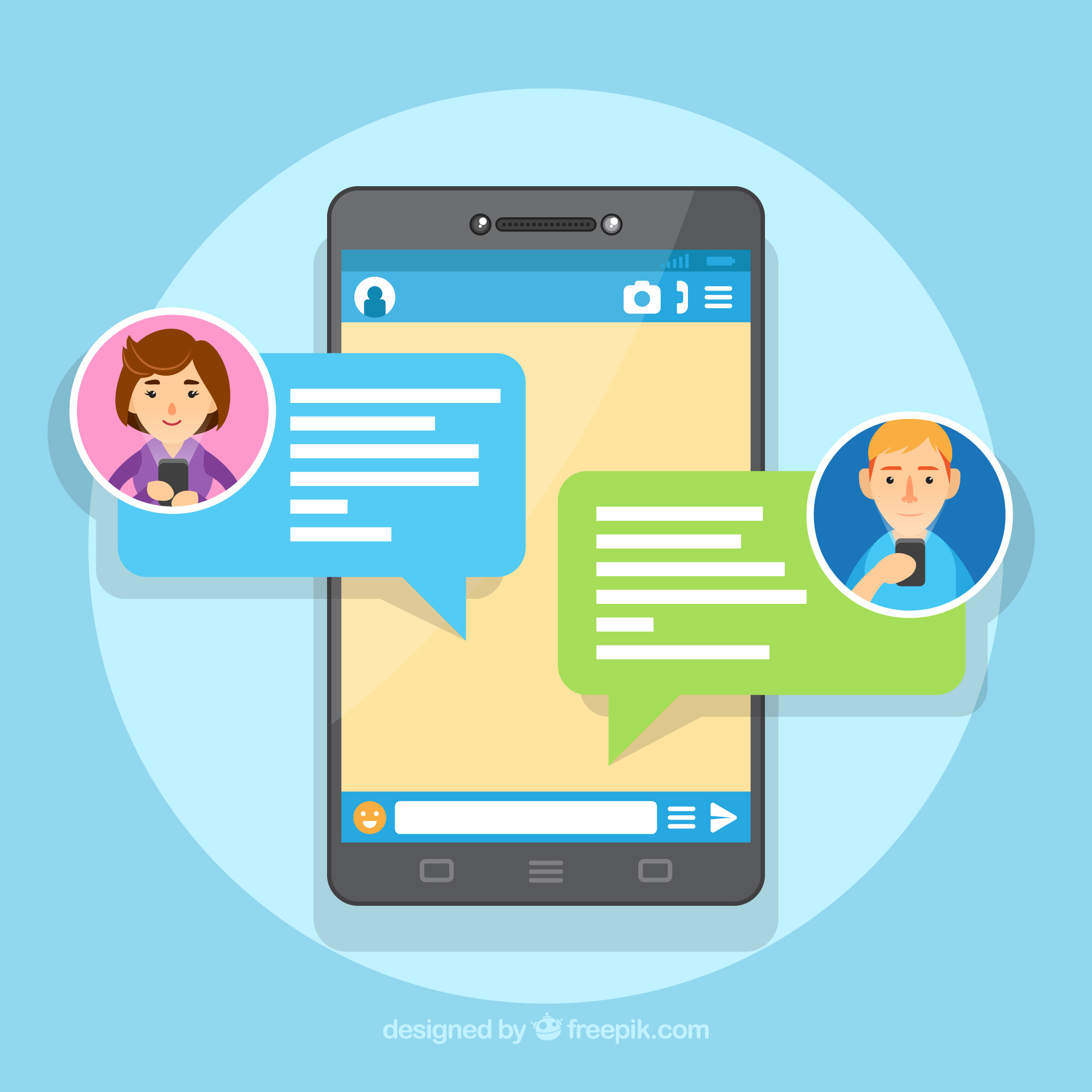 Aplikasi Chatting Gratis di Indonesia, Pilihan Populer untuk Komunikasi Sehari-hari (@freepik)
