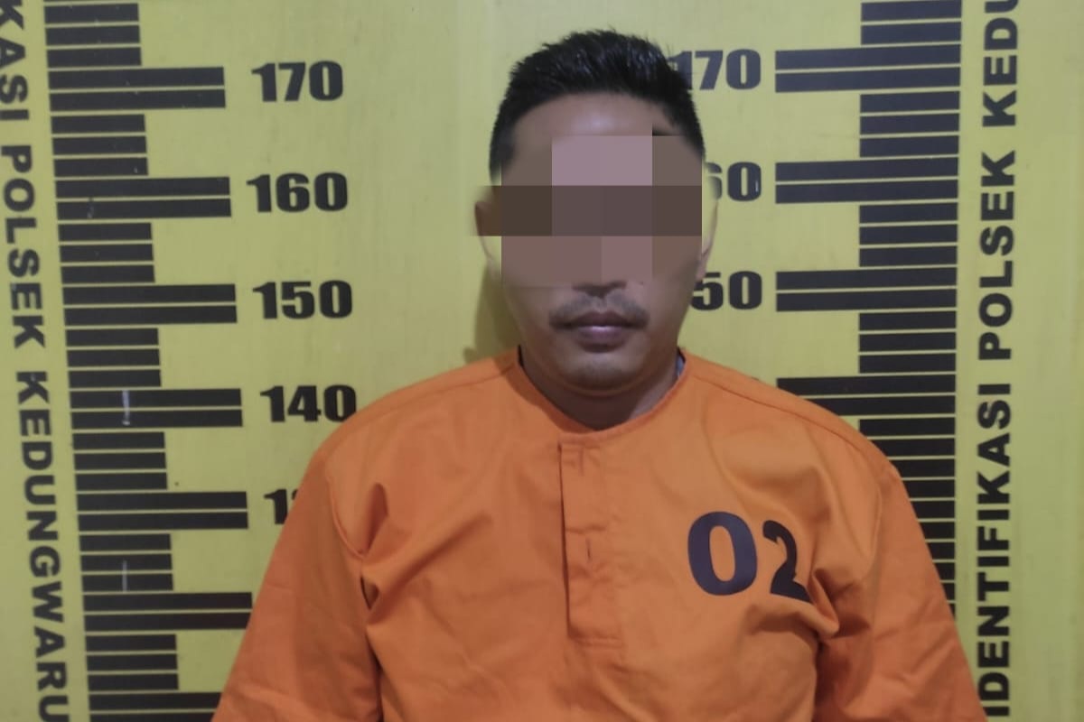 Tersangka penganiayaan pada seorang wanita asal Kediri. (HUMAS POLRES TULUNGAGUNG)