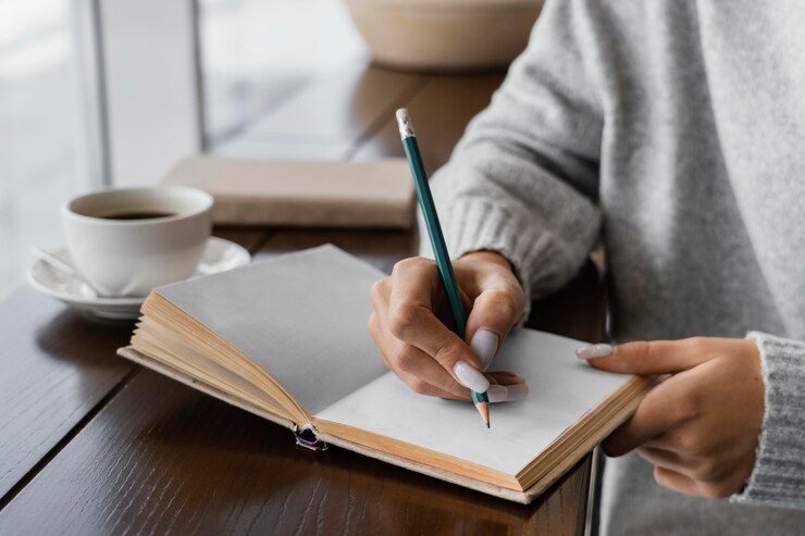 menulis afirmasi positif sebagai bagian dari kebiasaan harian untuk meningkatkan kesehatan mental dan memengaruhi pola pikir secara sadar. (idn.freepik.com)