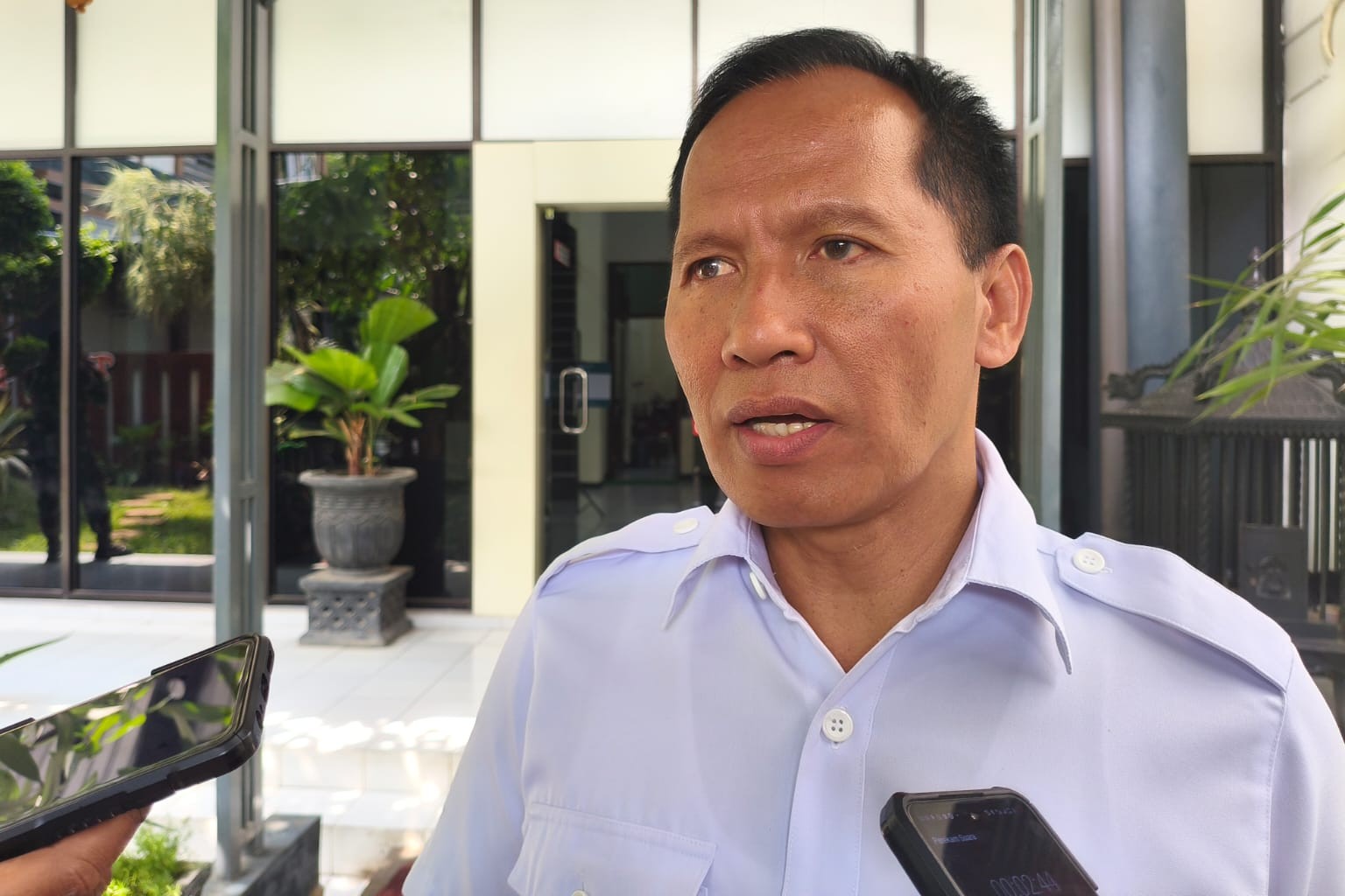 Wakil Bupati Tulungagung Ahmad Baharudin bantah hubungannya dengan Bupati Gatut Sunu Wibowo merenggang. (ADITYA YUDA/RADAR TULUNGAGUNG)
