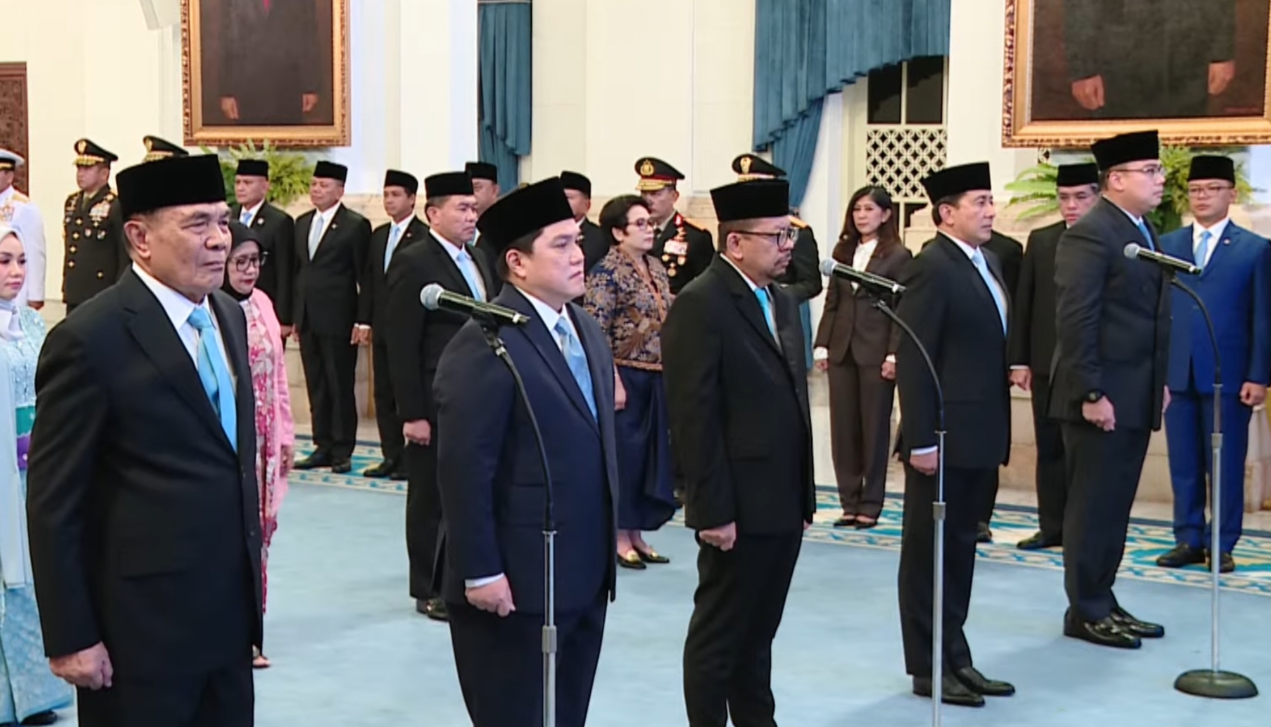 11 pejabat negara baru dilantik Presiden Prabowo Subianto pada Rabu (17/9) siang. (TANGKAPAN LAYAR)