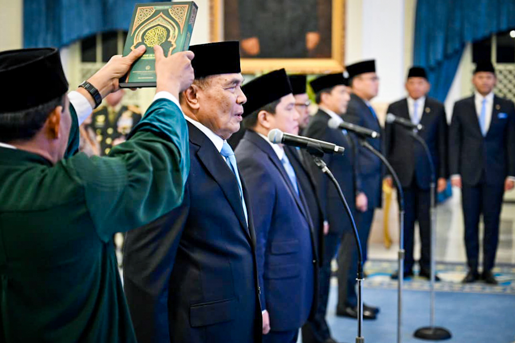 11 pejabat dilantik Presiden Prabowo Subianto di Istana Negara pada Rabu siang. (BPMI SETPRES)