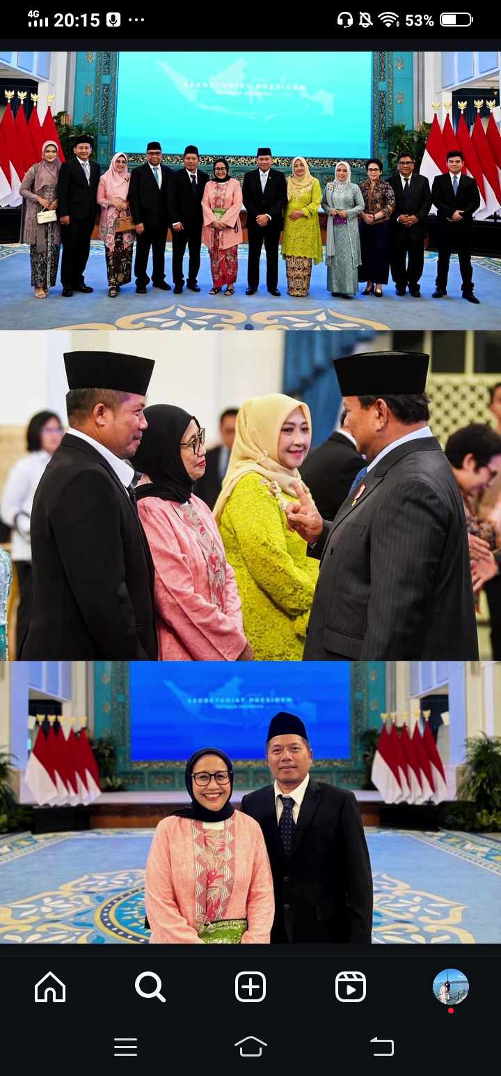 Nanik S. Deyang dilantik sebagai Wakil Kepala Badan Gizi Nasional di Istana Kepresidenan, Jakarta, Rabu (17/9/2025). (Instagram: @nanik_deyang)