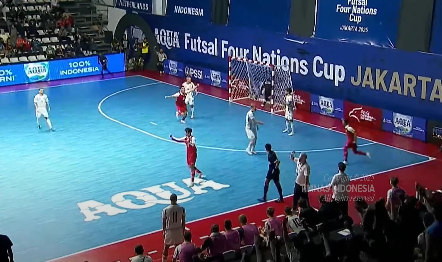 Garuda tumbang 2-3 dari Latvia di laga final Four Nations Cup 2025 dan finis sebagai runner-up (yootube/timnas indonesia)