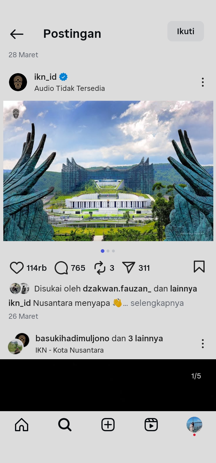 IKN Nusantara di Kalimantan Timur yang digadang-gadang menjadi Ibu Kota Politik 2028. Benarkah target ambisius ini bisa terwujud?. (Foto: @ikn_id)