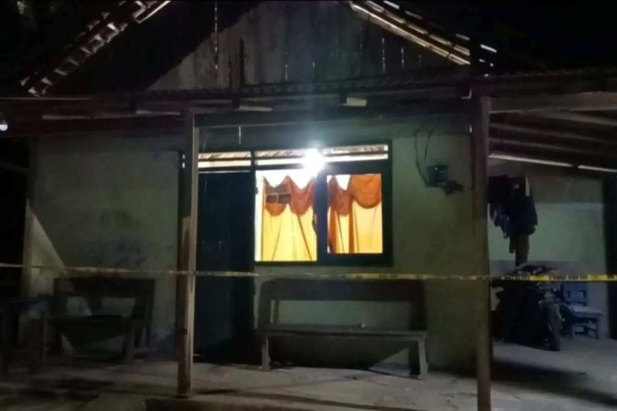 Rumah korban pembunuhan di Desa Temon, Kecamatan Arjosari, Pacitan.