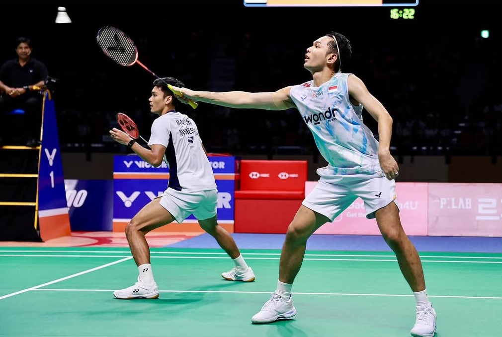 Fajar/Fikri kalah di final Korea Open. Akui pertahanan lawan solid & perlu tingkatkan stamina (instagram/badminton ina)