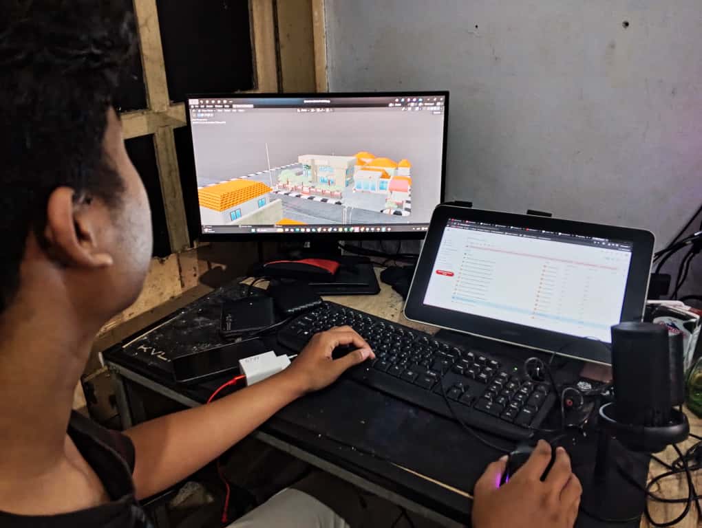 Proses produksi film salah satu peserta RFF 2025, Lumateles.