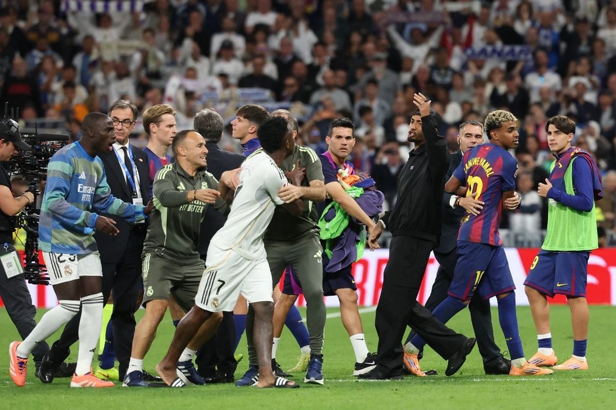 Madrid menang 2-1. El Clasico memanas, Pedri dikartu merah, ricuh adu mulut Yamal vs Carvajal dkk usai laga