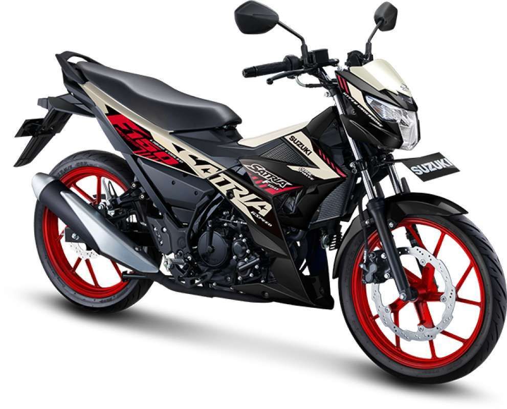 Tampilan Generasi Baru Suzuki Satria F150 Pro, varian tertinggi yang dilengkapi dengan fitur keamanan Antilock Braking System (ABS) dan sistem konektivitas ponsel, Suzuki Ride Connect.