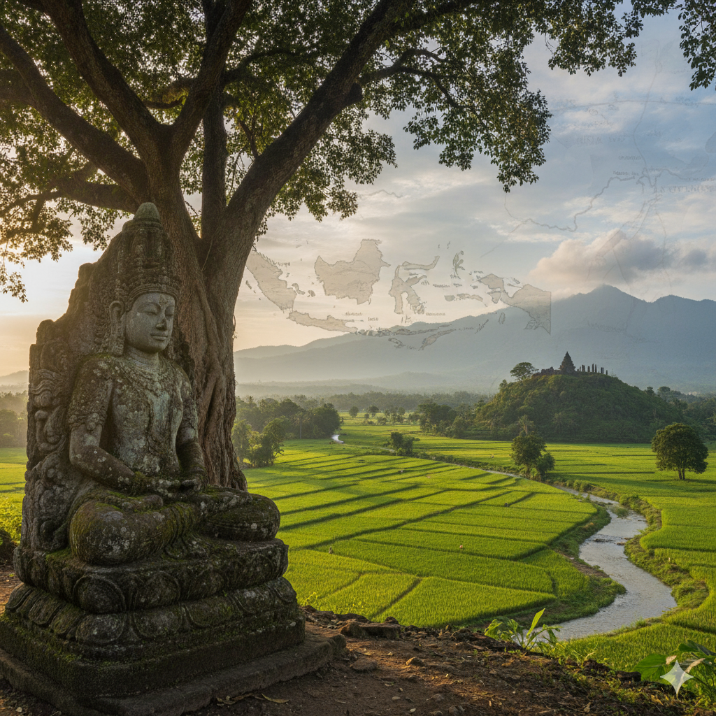Arca Gayatri di Boyolangu, Tulungagung, menjadi bukti kejayaan Majapahit sekaligus simbol spiritualitas tinggi yang masih dihormati hingga kini. ( Ilustrasi)