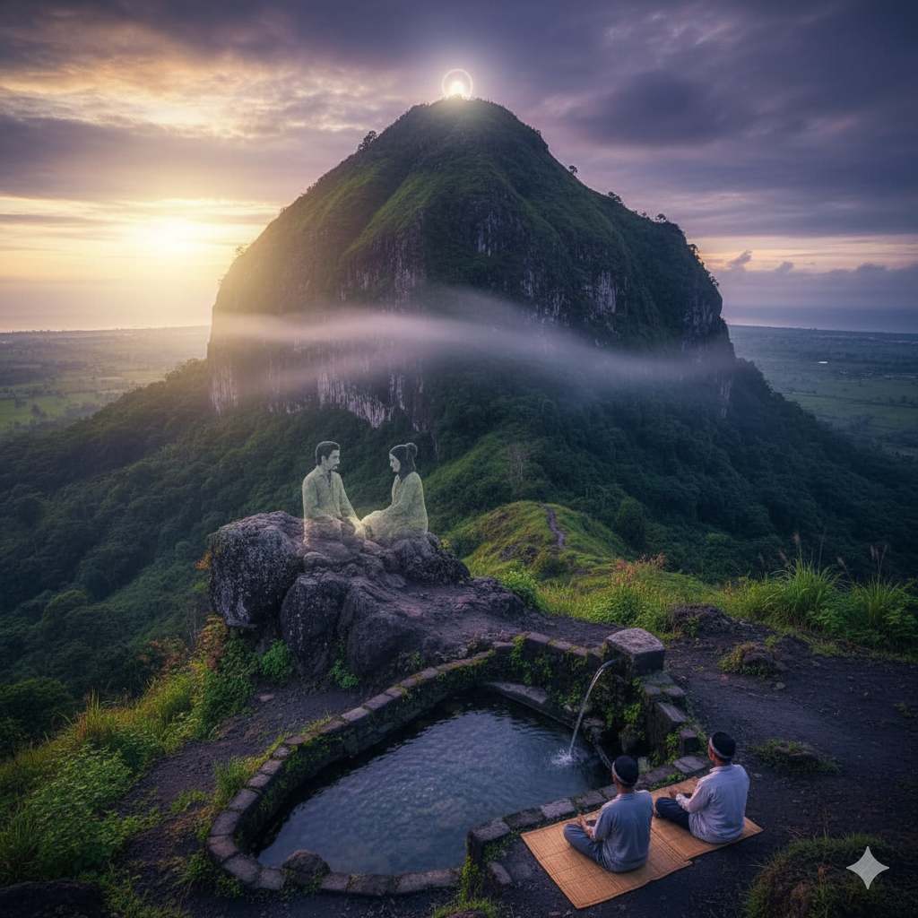 Panorama Gunung Budheg Tulungagung, gunung api purba yang dikenal sebagai &ldquo;paku bumi&rdquo; dan memiliki kisah legenda Joko Budheg. (ilustrasi)