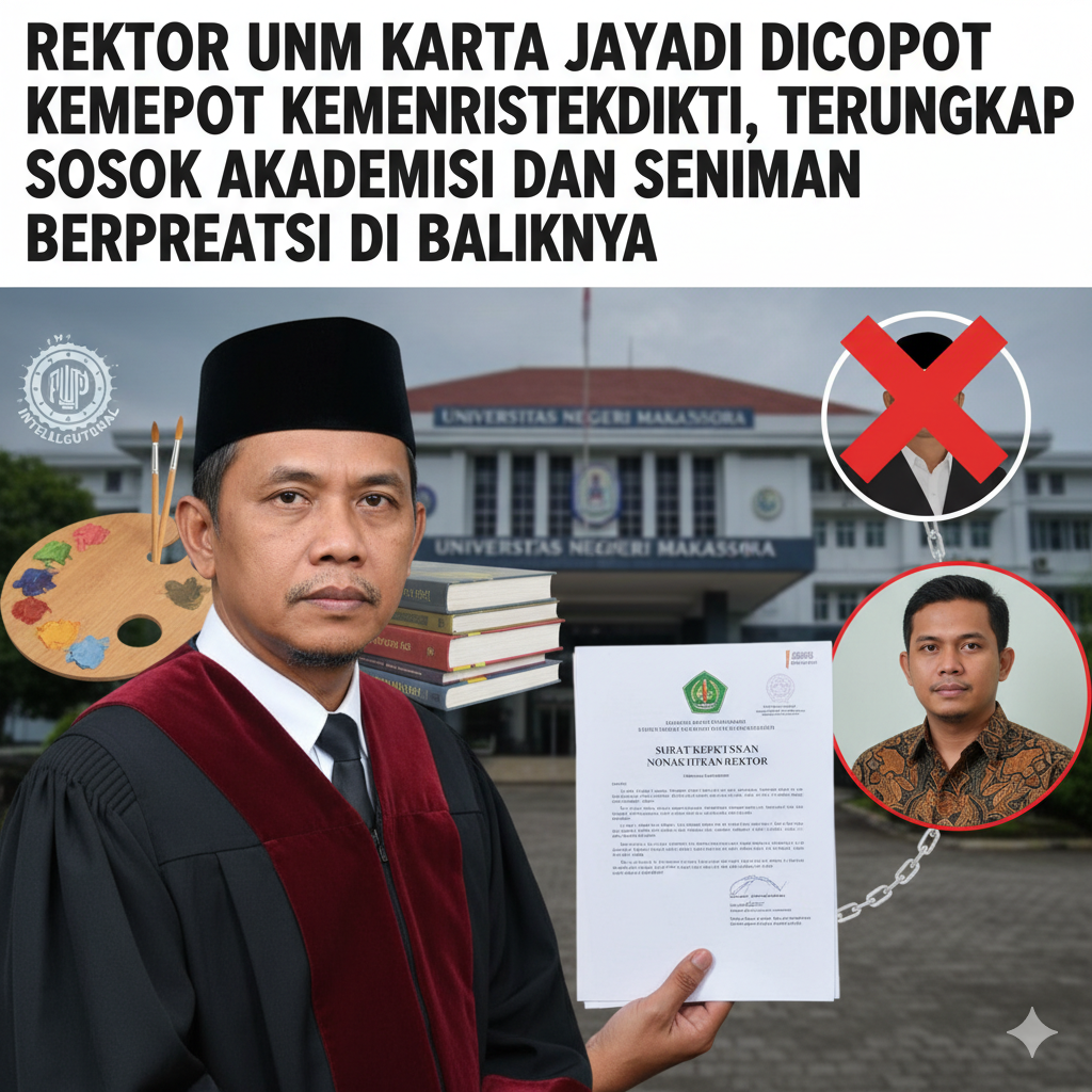 Rektor Universitas Negeri Makassar (UNM) Prof. Karta Jayadi saat masih aktif memimpin kampus sebelum dicopot Kemenristekdikti akibat dugaan kasus kekerasan seksual. ( Ilustrasi )