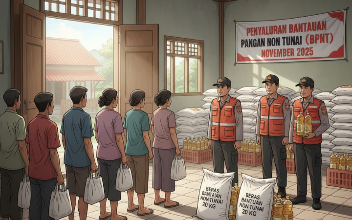 Penyaluran BPNT November 2025 dimulai, 18,3 juta keluarga penerima manfaat mendapat beras dan minyak goreng. (Ilustrasi)