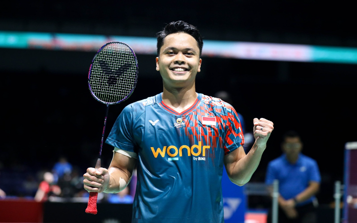 URUSAN KELUARGA: Anthony Sinisuka Ginting dipastikan absen pada Australia Open karena menanti kelahiran anak pertamanya.