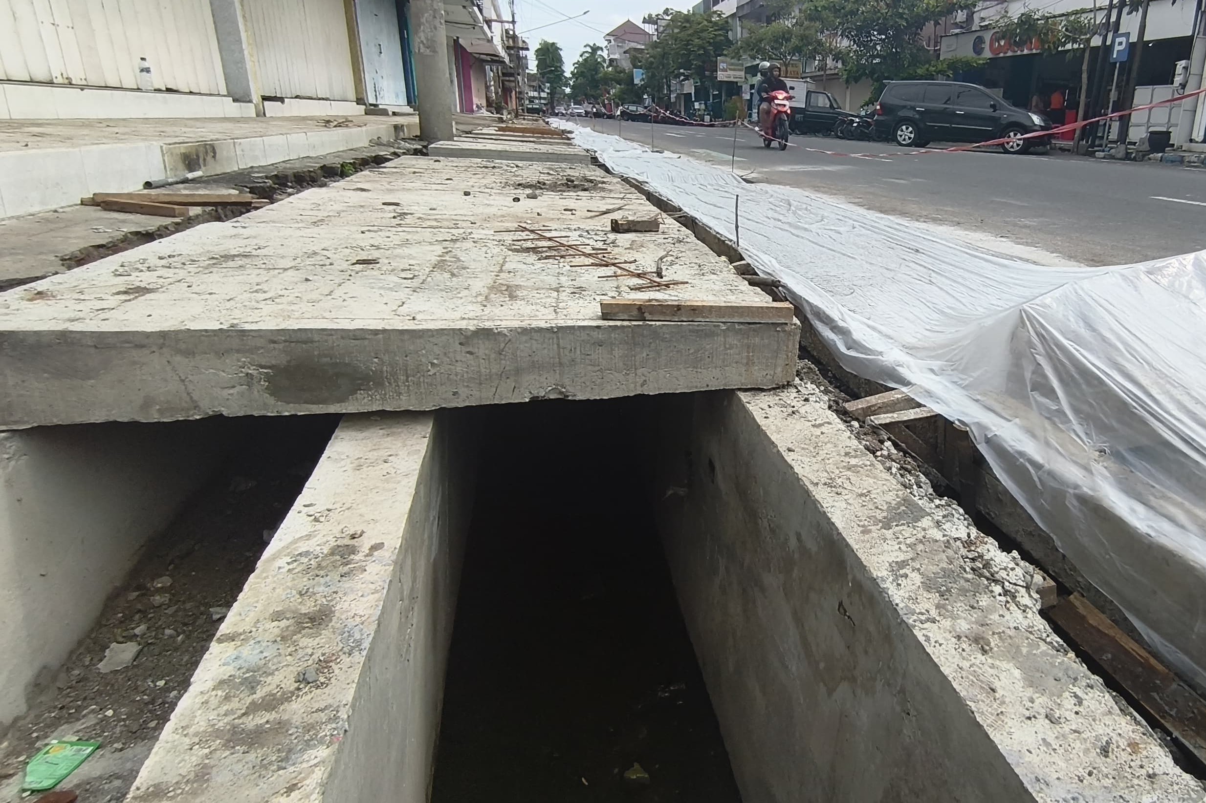Proye drainase yang menyasar wilayah perkotaan Tulungagung (ADITYA YUDA/RADAR TULUNGAGUNG)
