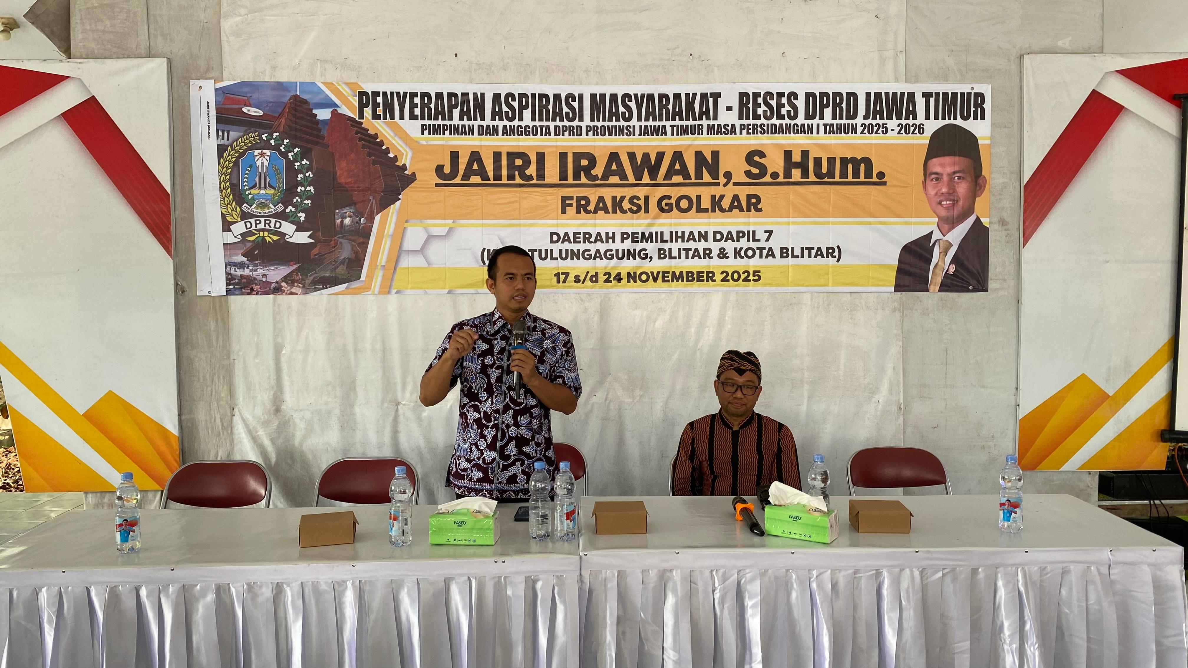 Jairi Irawan ketika memaparkan edukasi untuk masyarakat Tulungagung