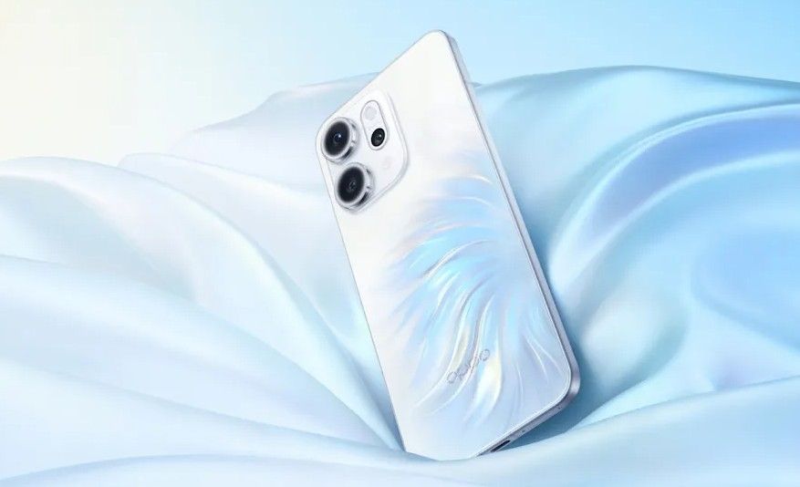 Oppo Reno15 Series (seperti pada varian Pro) menampilkan desain baru berbasis teknologi holographic lithography yang berkilau halus.