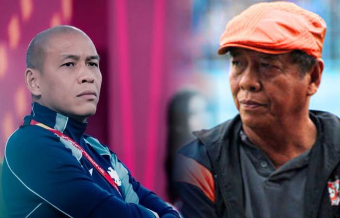 Nova Arianto dan Sang Ayah, Sartono Anwar. Dua sosok pelatih beda generasi yang berkiprah di sepak bola Indonesia.