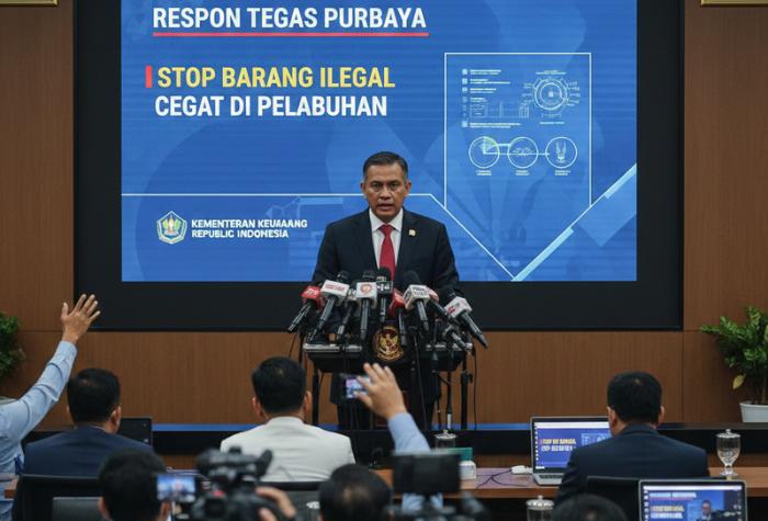 Deputi Bidang Stabilitas Keuangan, Purbaya Yudhi Sadewa, memberikan respon tegas terkait penyelundupan dan barang ilegal dalam sesi tanya jawab update APBN. (ilustrasi)