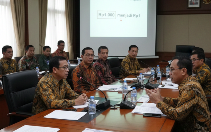 Gubernur BI jelaskan tahapan redenominasi rupiah kepada anggota Komisi XI.