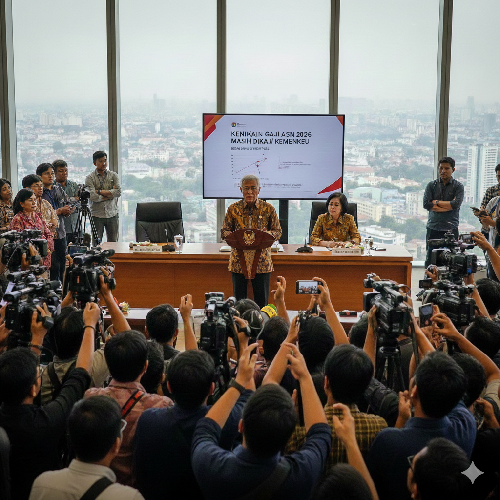 Menkeu Purbaya Yudisadewa menegaskan, kenaikan gaji ASN 2026 masih dikaji dan belum ada keputusan final. (ilustrasi)