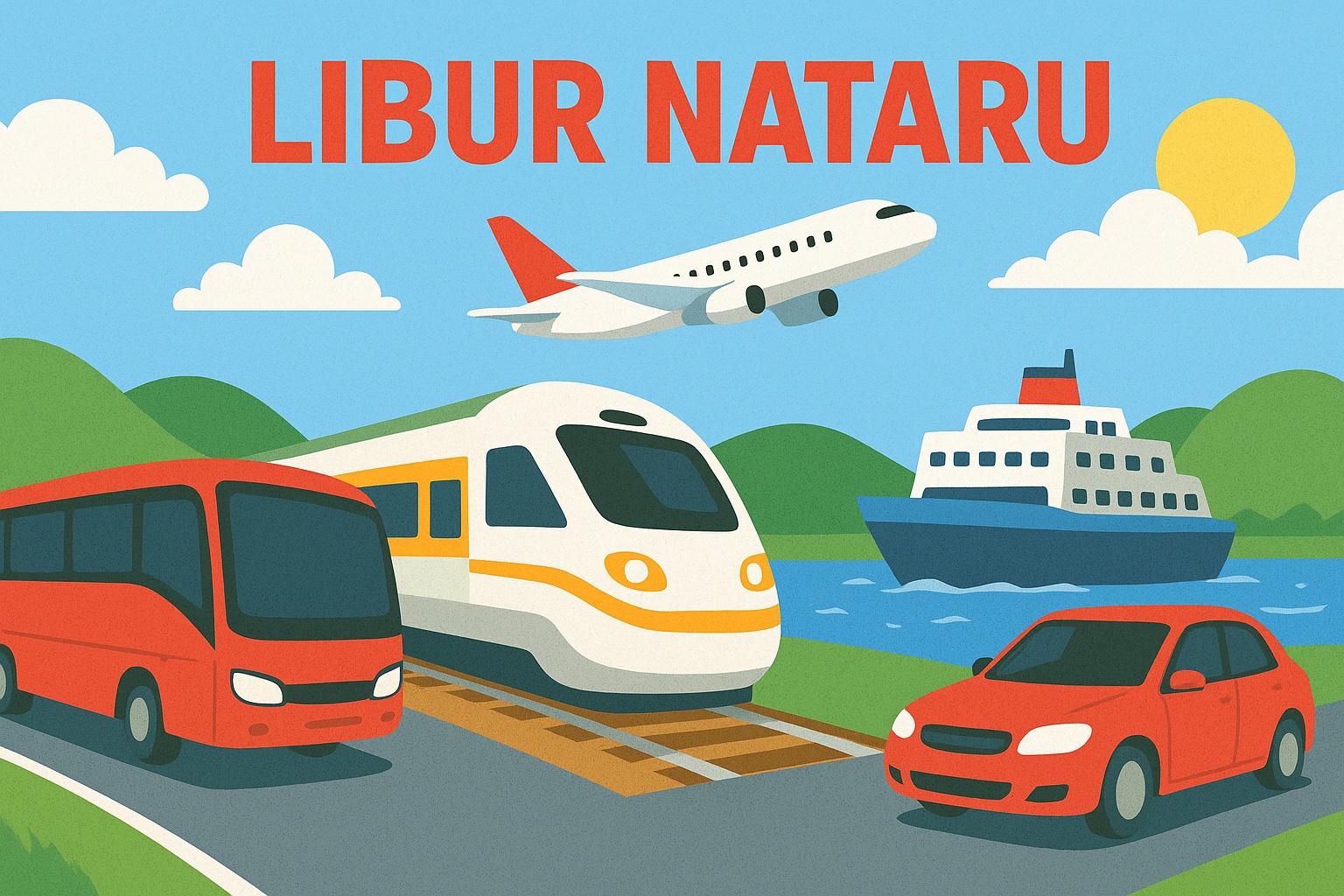 Penggunaan alat transportasi untuk liburan akhir tahun harus dipikirkan sejak dini.